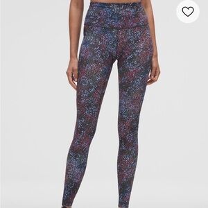 EUC Lululemon Cosmic Leopard Wunder Train Leggings